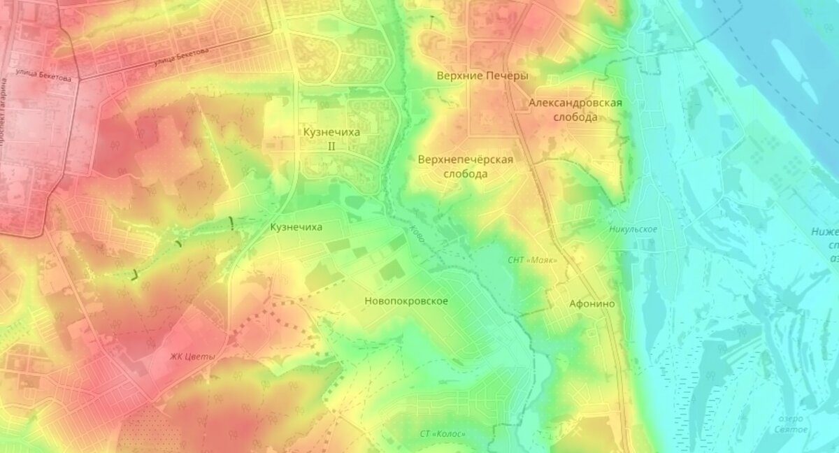 Новая Кузнечиха на карте. Новая Кузнечиха на карте Нижнего Новгорода.