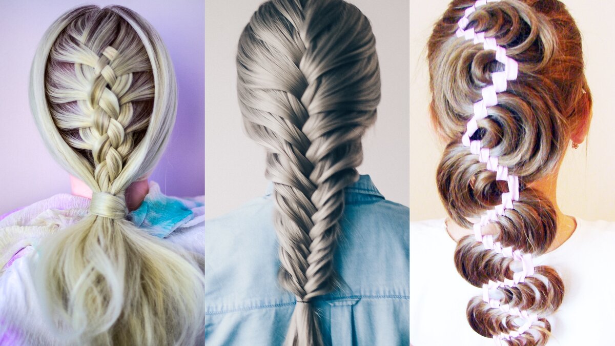 Красивые косички на средние волосы 2024-2025: фото-идеи