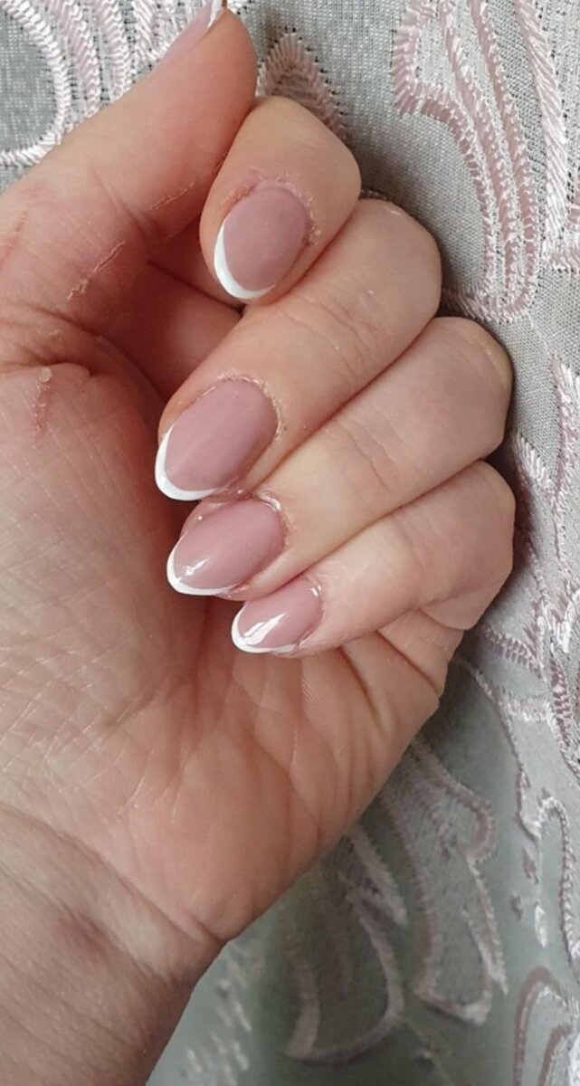 Мой самый первый френч гель лаками )