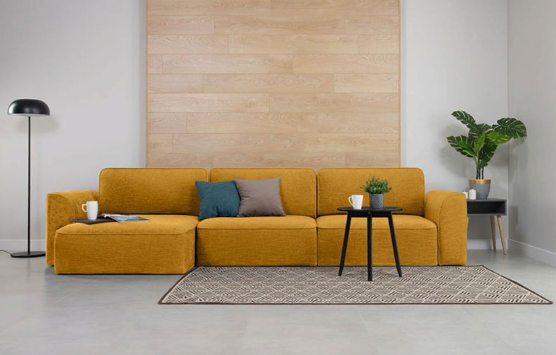 Диван угловой Спейс-2 Soft Yellow, Divan.ru