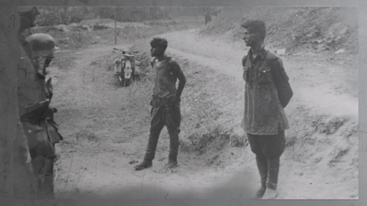 Стихотворение описывает события в июне 1941 года, смелость и отвагу двух безымянных героев - пограничников из Брестской пограничной заставы, которые перед тем, как достойно встретить смерть, успели дать бой колоне немецких мотоциклистов, вселив сомнение о легкой победе в души врагов.