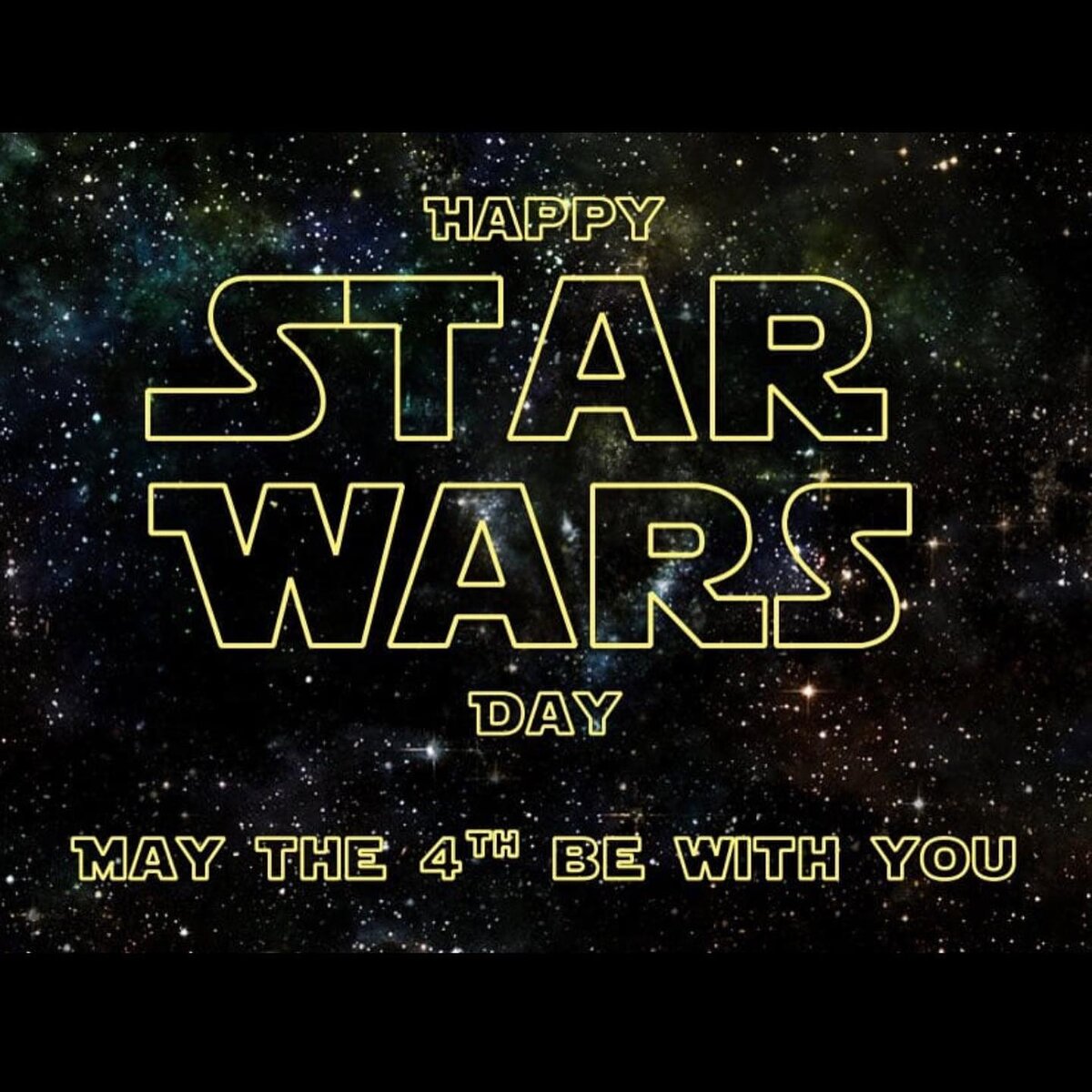 May the 4th be with you.