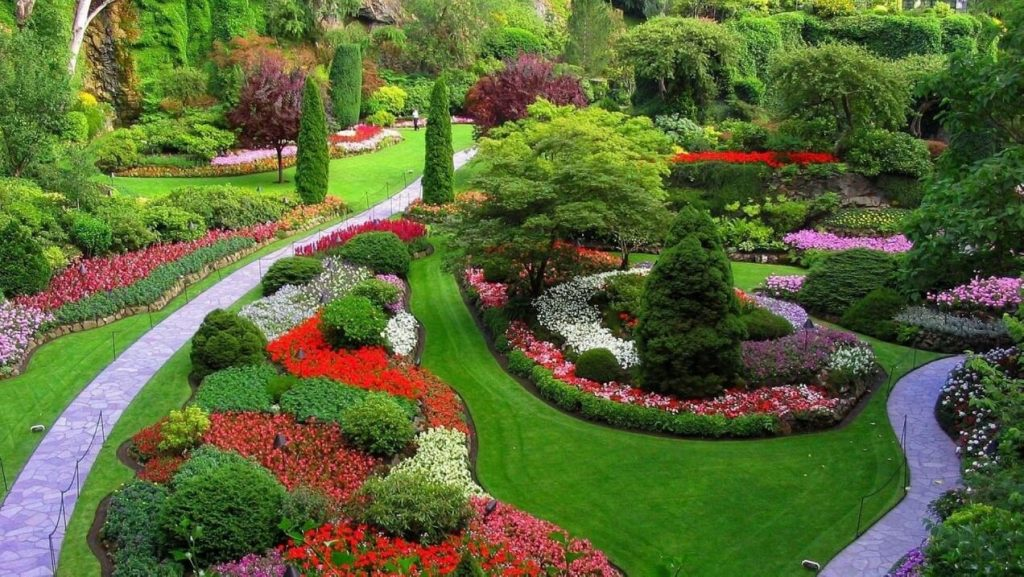 Английский сад (48 фото): отличие и особенности стиля. Выбор декоративных элементов