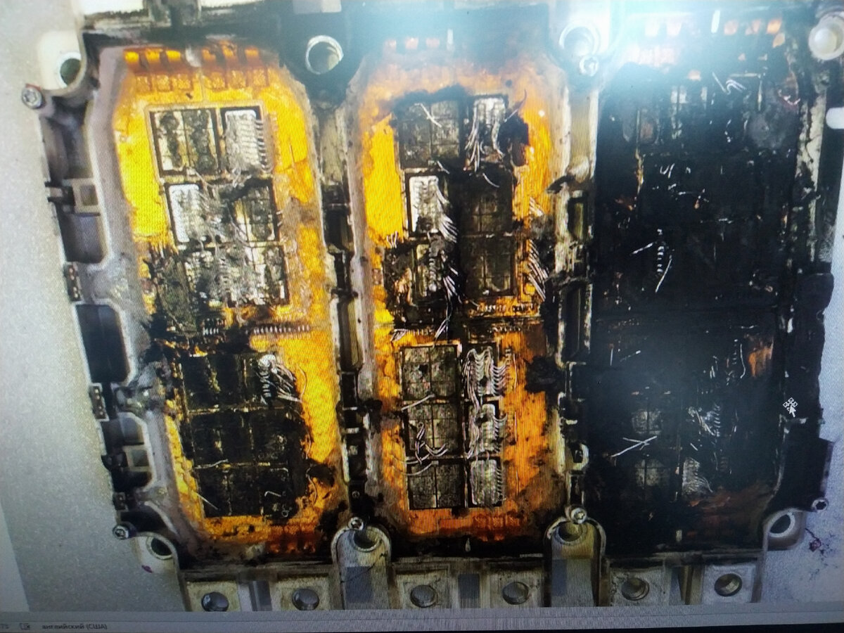 Результат короткого замыкания внутри IGBT-транзистора