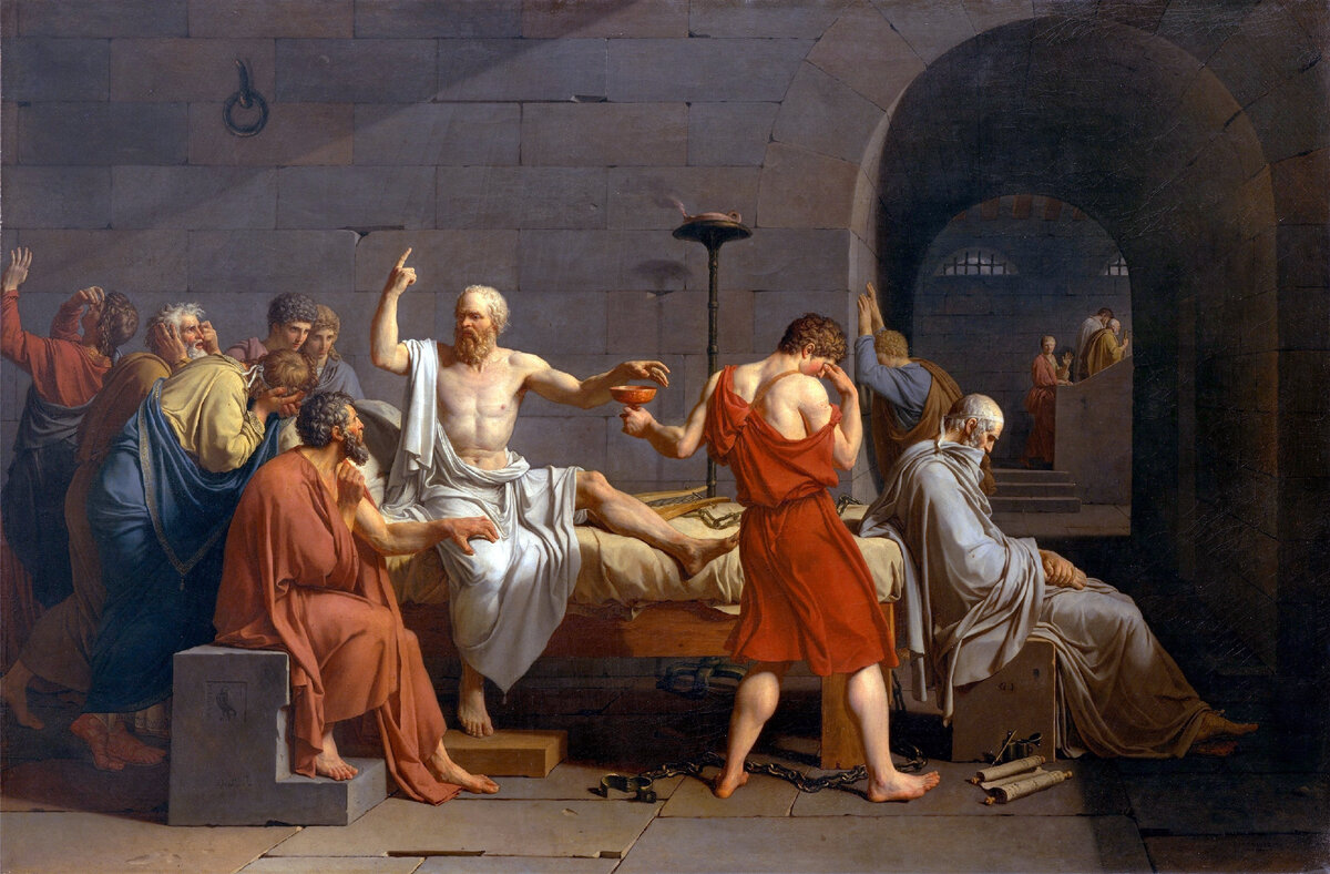 Философы спорят. Смерть Сократа Жак Луи. Сократ Греция.