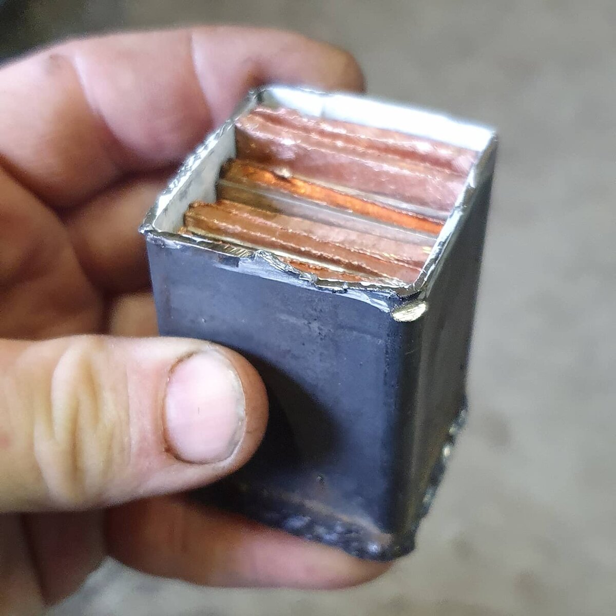 Пакет для мокуме гане из меди и никеля