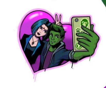 Граффити 《Бистбой + Рэйвен》