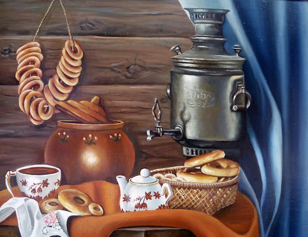 Праздничное чаепитие. Иллюстрация из интернета.