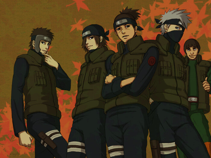 Некоторые из Джоунинов Деревни Скрытого Листа