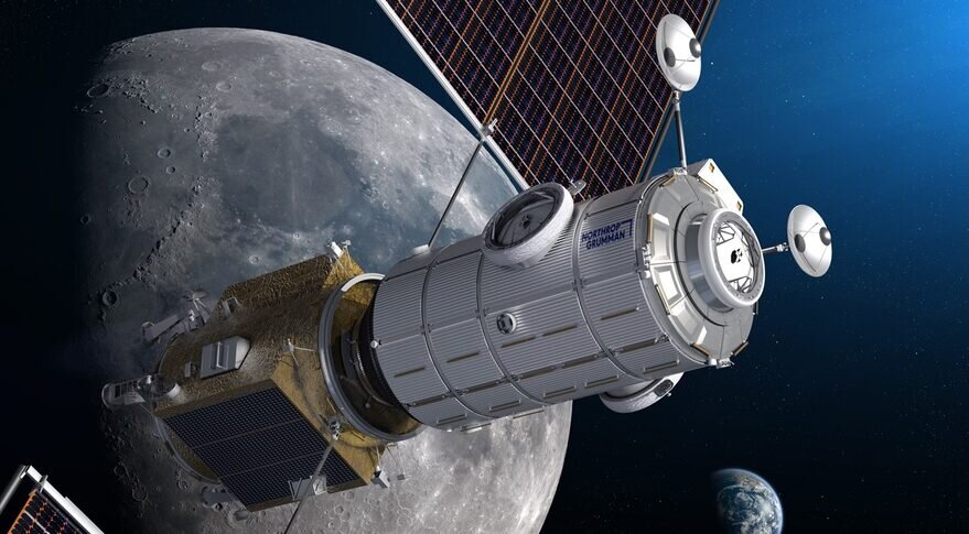 Модуль HALO с силовым и двигательным элементом PPE. Изображение: Northrop Grumman.