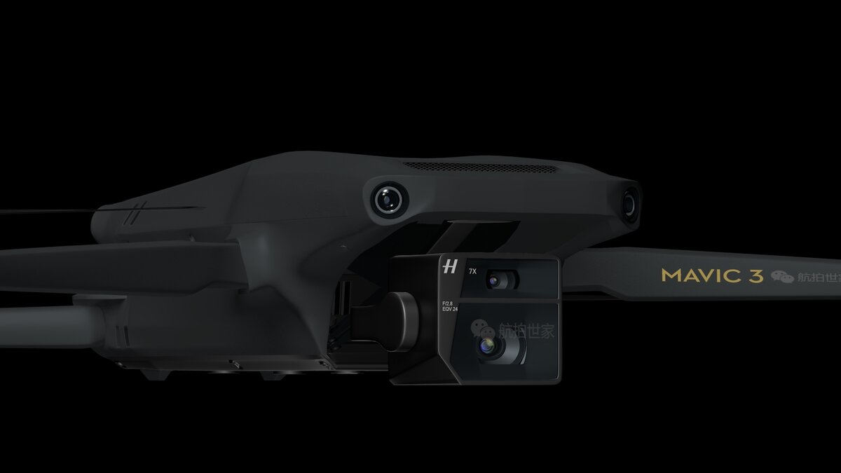 Неофициальный рендер DJI Mavic 3 Pro. Источник: photorumors.com
