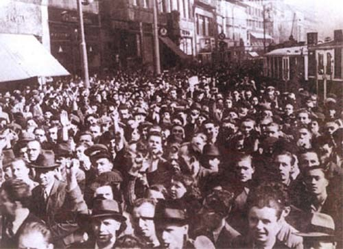 Антинемецкая демонстрация в Праге