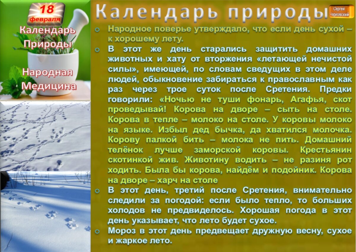 1 февраля приметы. 18 Февраля календарь. 18 Февраля день народного календаря. Троян зимний 18 февраля праздник. День Агафьи 18 февраля.