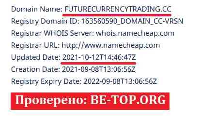 Возможность снять деньги с "FutureCurrencyTrading" не подтверждена.