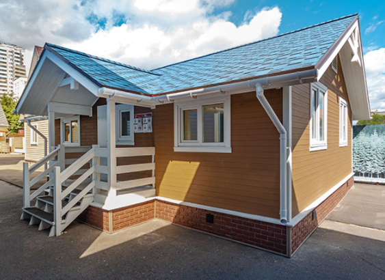 Образец дома Добрыня 3 на демонстрационной площадке Терем