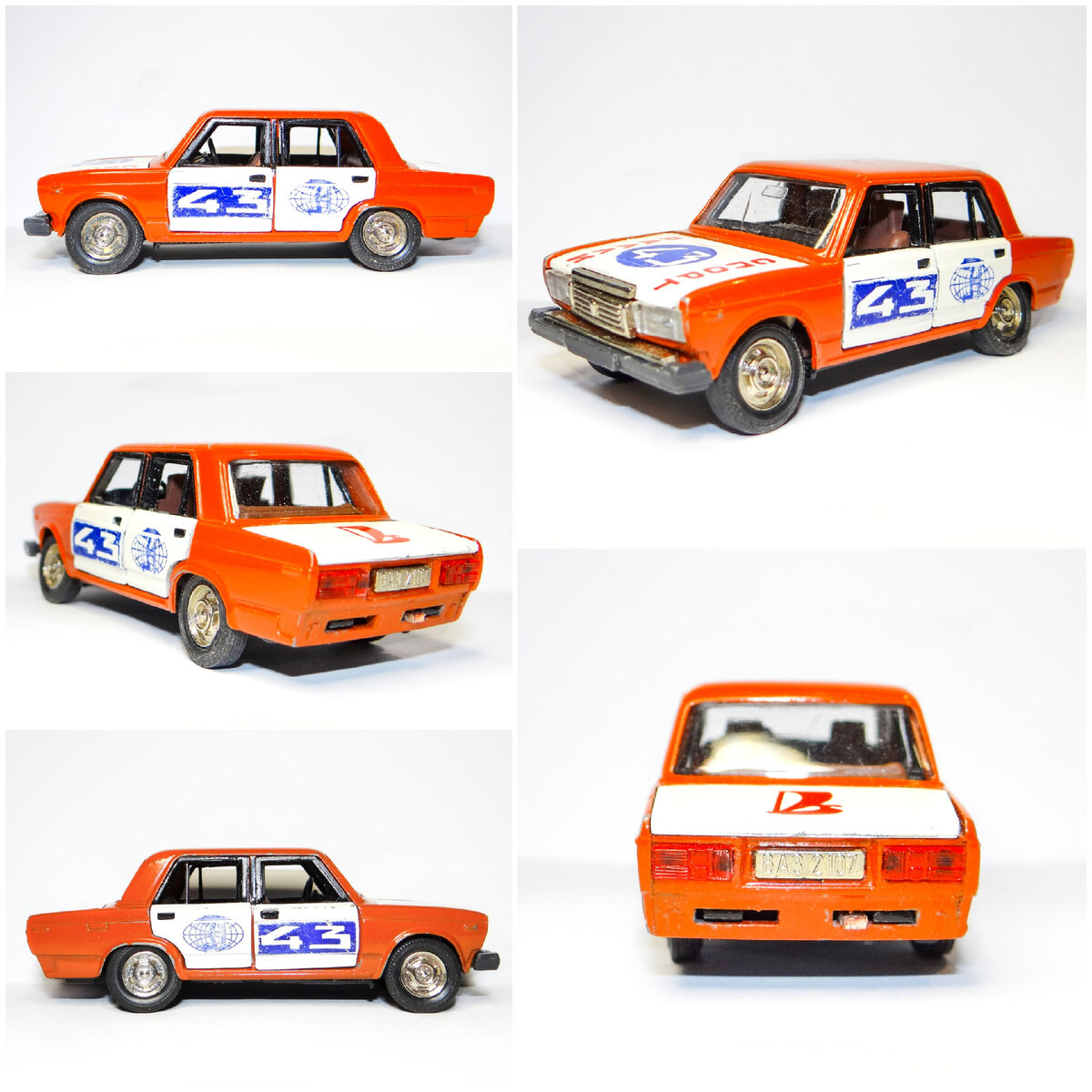 Модель ВАЗ-2107 ДО восстановления 