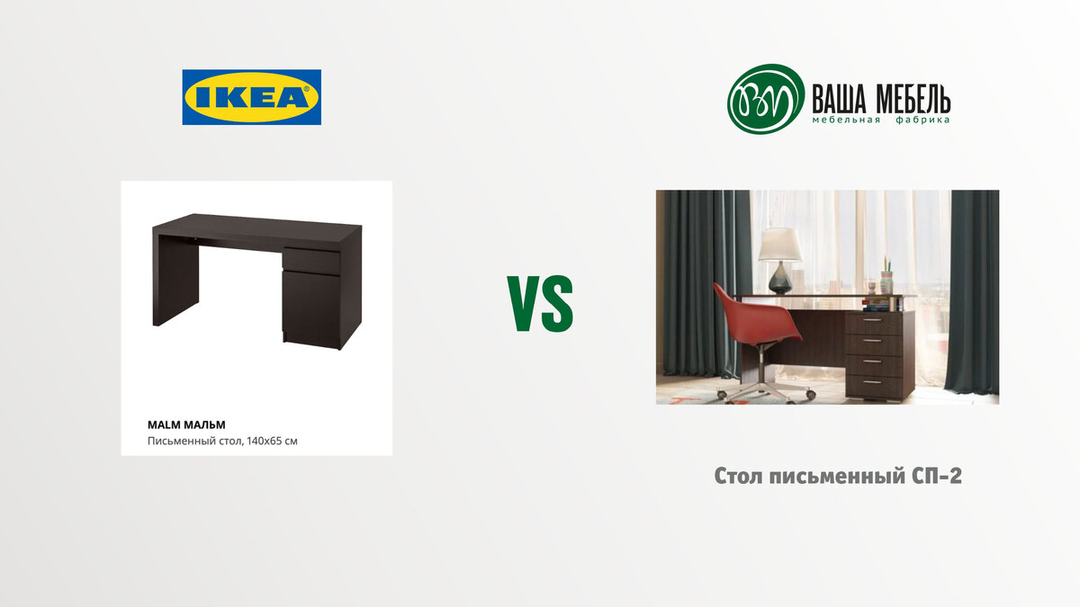 Стол письменный СП-2 от мебельной фабрики "Ваша мебель"