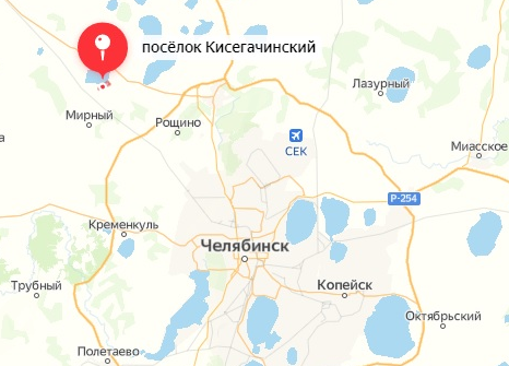 Карта Челябинской области