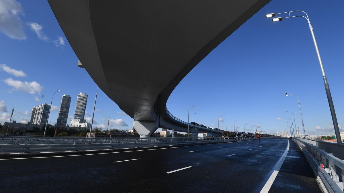    Участок дороги Северо-Восточной хорды в Москве © РИА Новости / Кирилл Каллиников