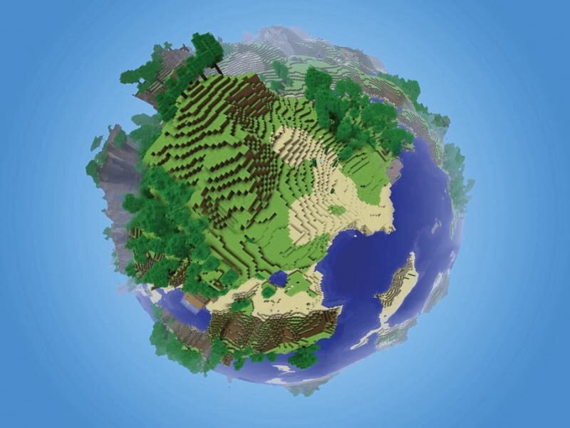 Карта для майнкрафт планета земля