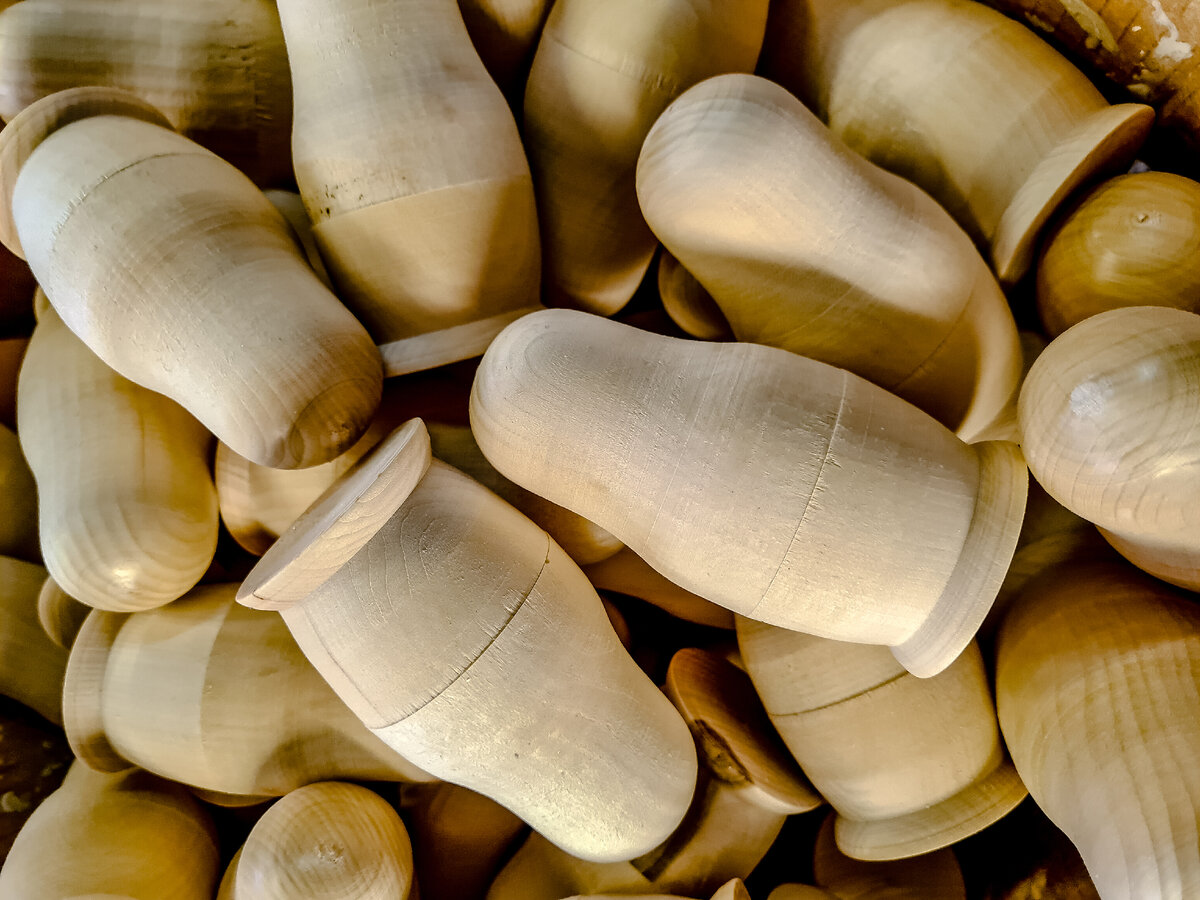 Из заготовки получились уже такие матрешки (фото автора)