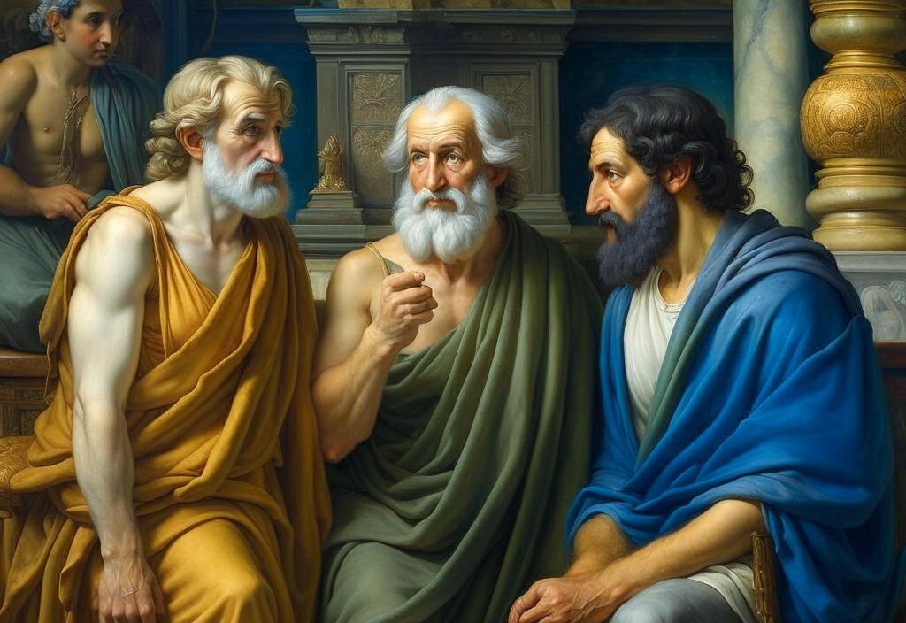 Три древних мудреца размышляют на темы морали и этики ))