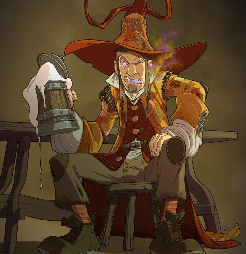 Ринсвинд оценивает основной ингредиент (арт Sylvain Guinebaud, www.artstation.com).