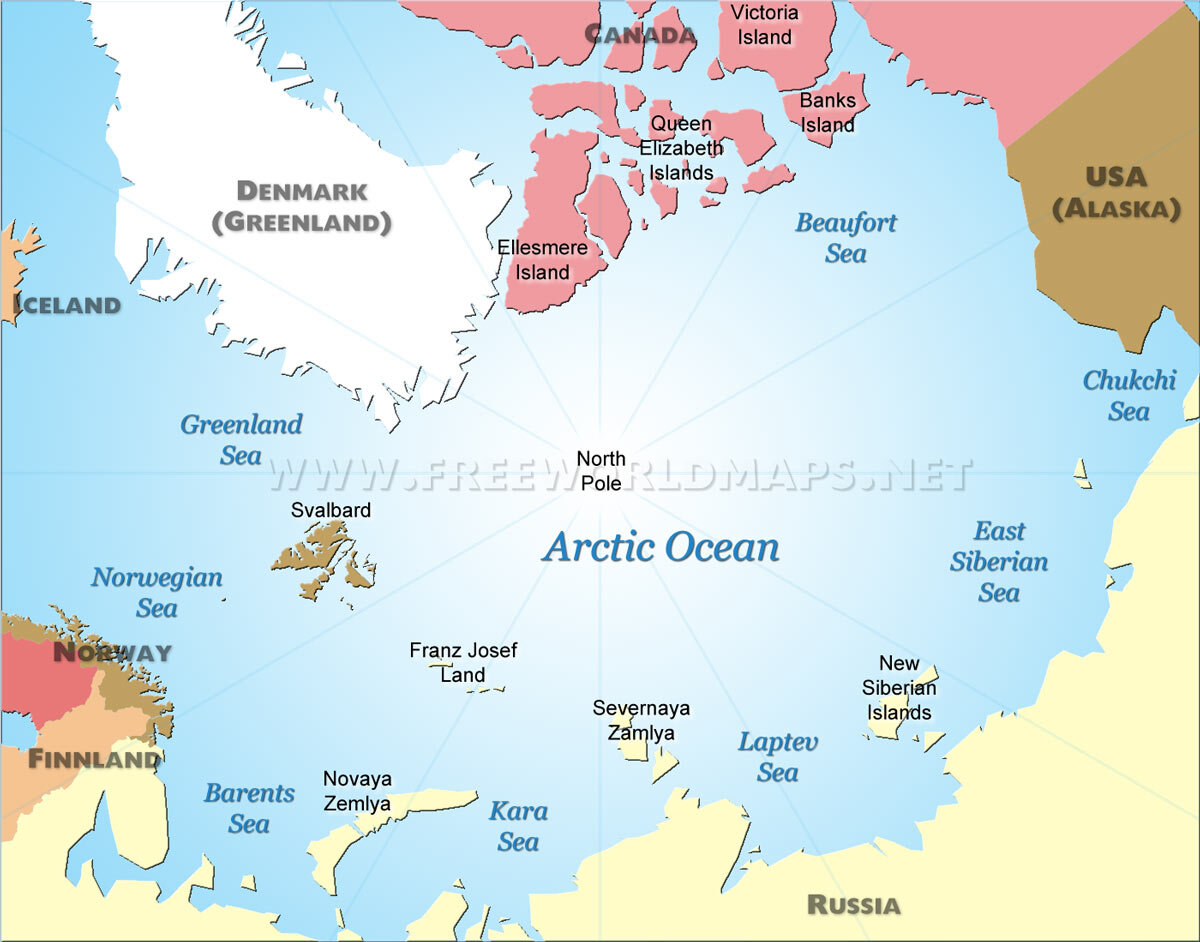 Arctic Ocean on the Map