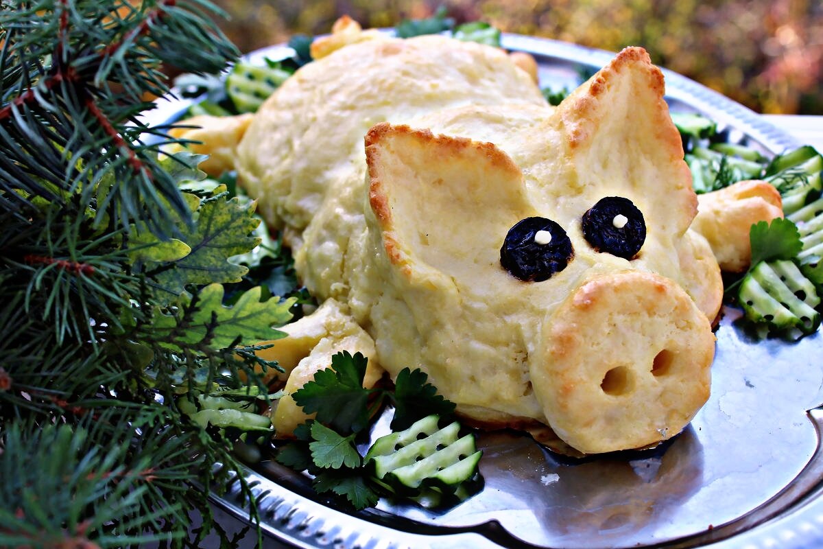 Поросята из картошки