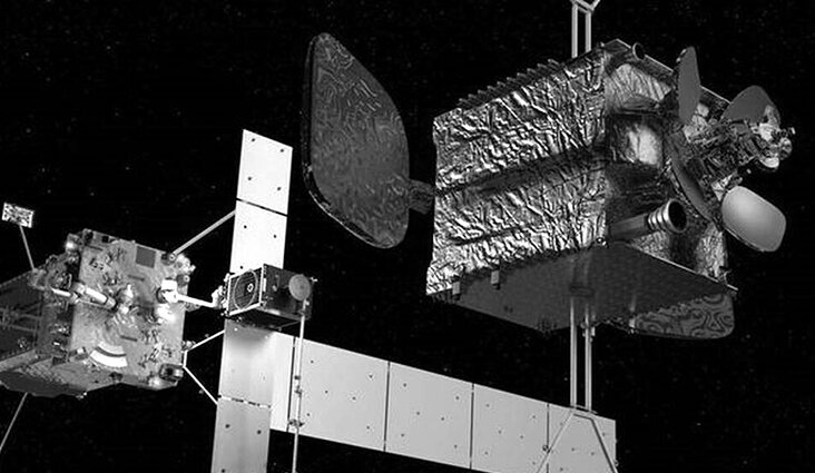 Фото: Intelsat 901, снятый аппаратом MEV-1 при стыковке. Northrop Grumman.