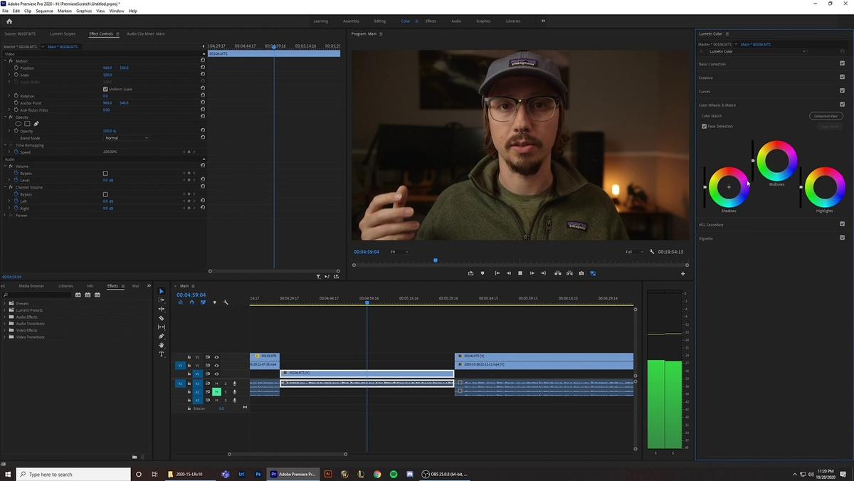 Цветовая градация в Adobe Premiere