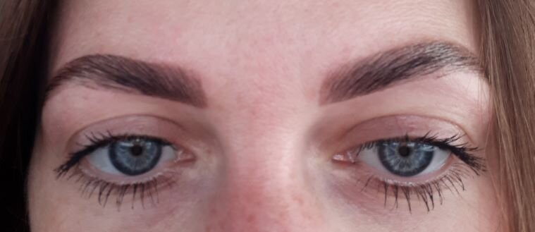 Мои брови после ламинирования