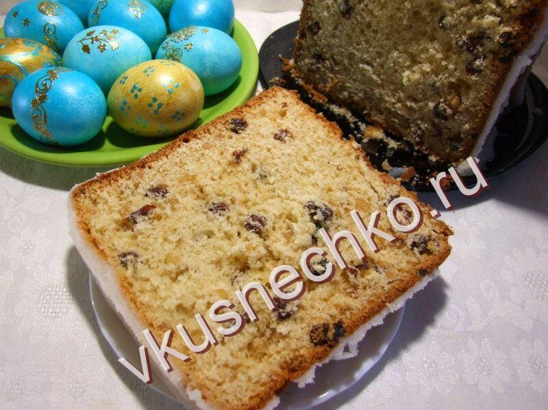 Как приготовить вкусный пасхальный кулич в хлебопечке, пошаговый рецепт с фото.