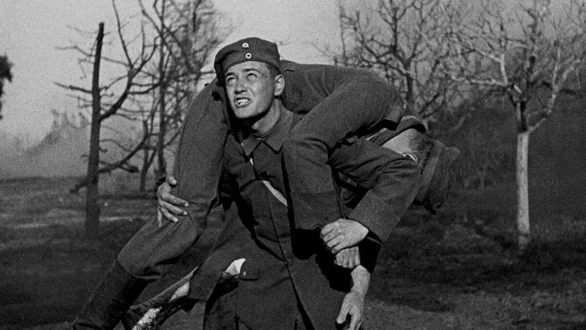 Кадр из одноименной экранизации (1930), получившей 2 Оскара