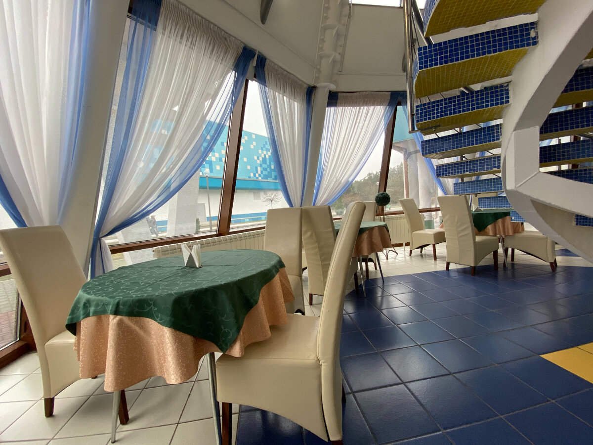 Кафе возле бассейна.