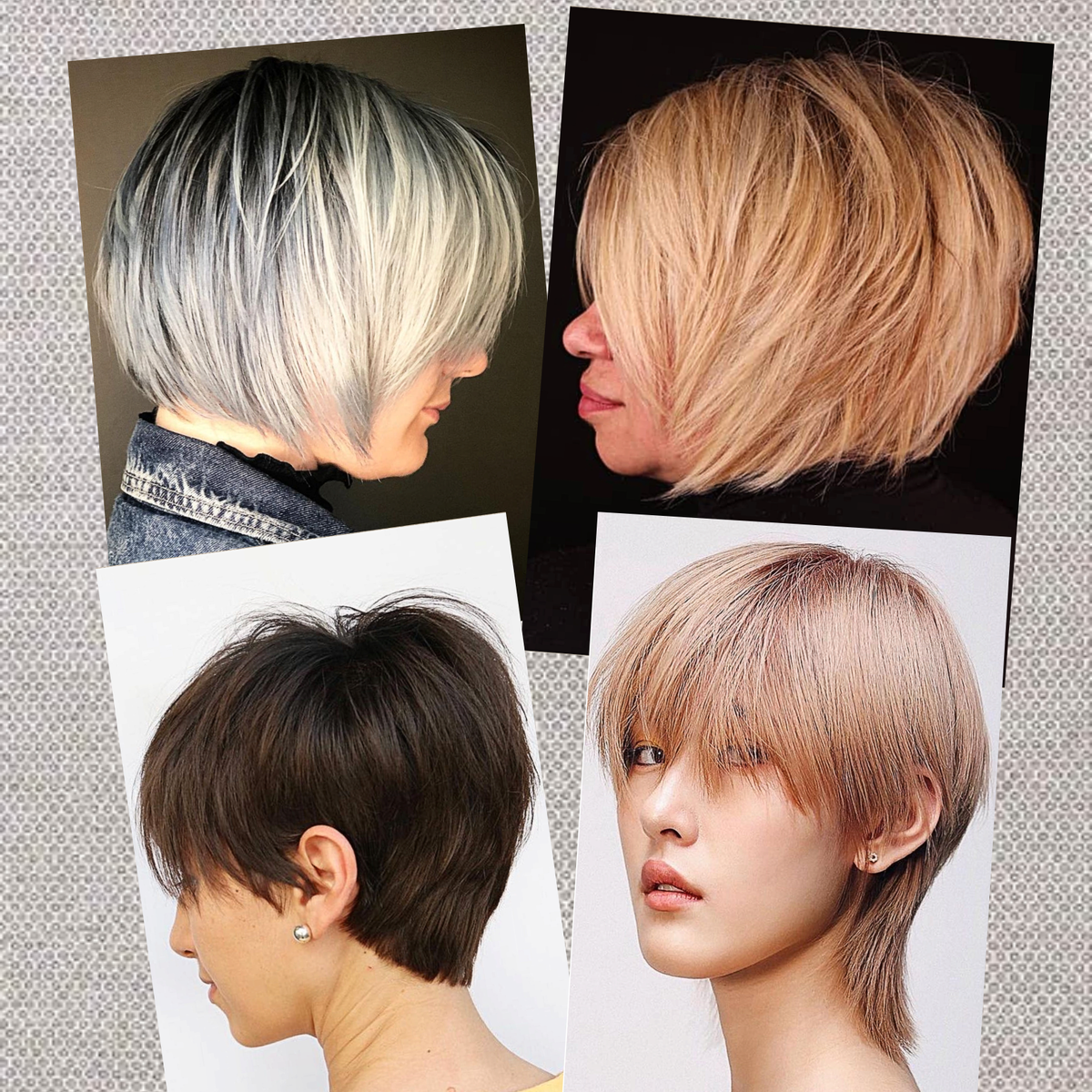 Варианты стрижек о которых пойдёт речь.