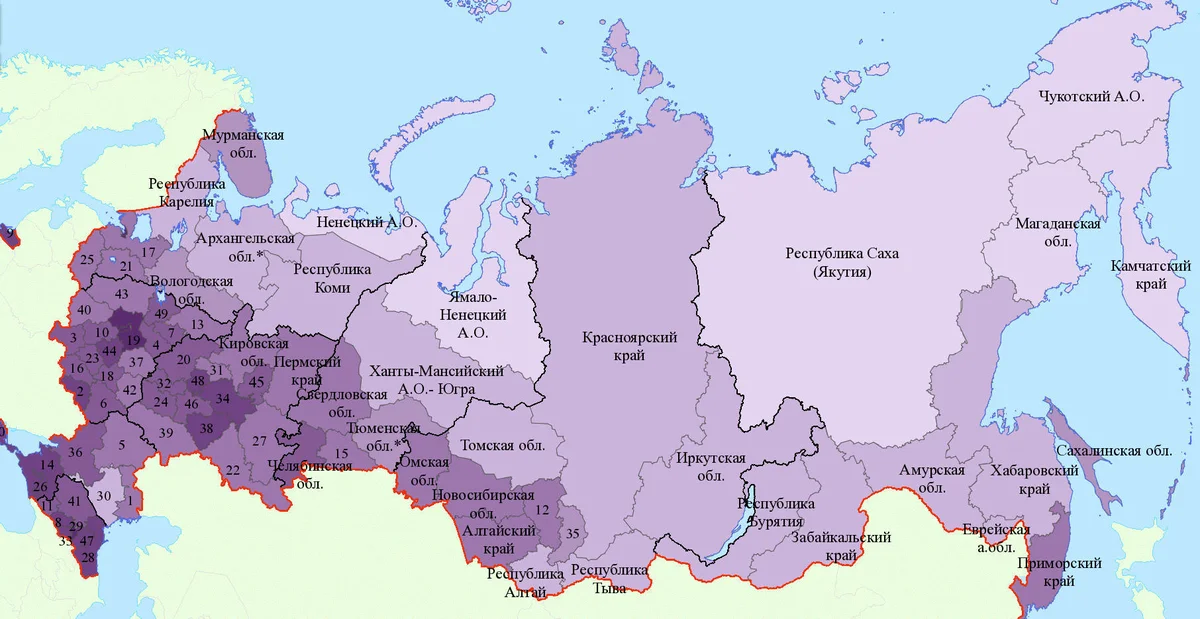 Где находится самая населенная. Карта России плотность населения по областям. Карта плотности населения России по субъектам. Карта плотности населения России с областями. Карта плотности населения России 2019.