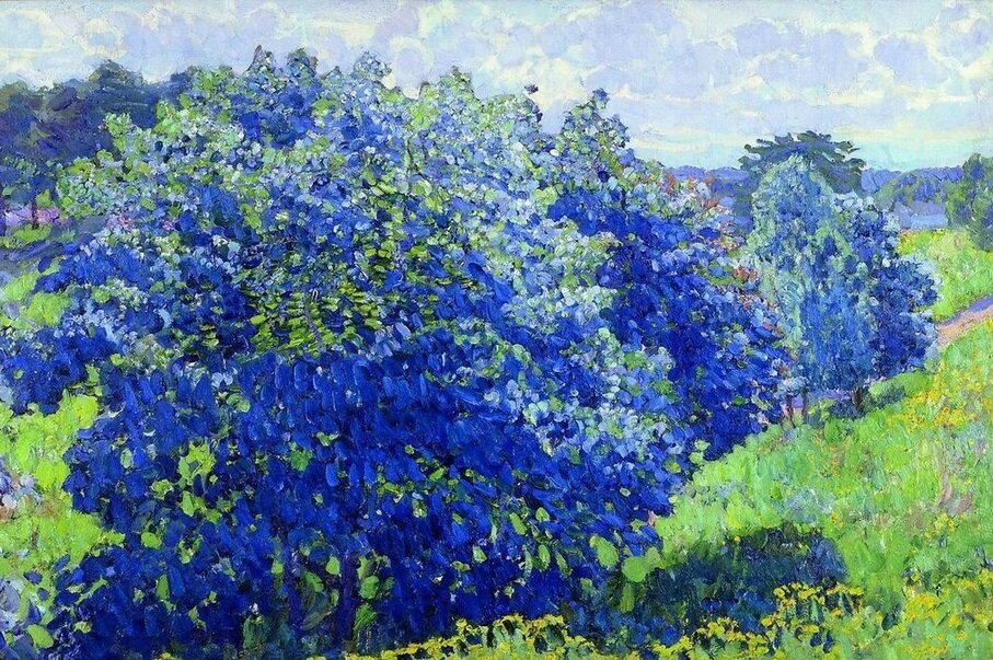 Юон. Голубой куст. 1908.