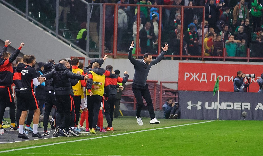 Хотя все не так плохо... Доменико празднует забитый мяч «Спартака» в дерби с «Локомотивом». Анна Нэсси. CC BY-SA 3.0.