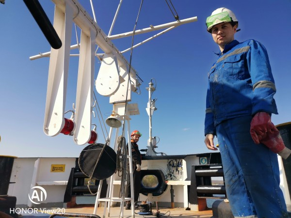 Олег Брусов, Михаил Низовцев, Самарский филиал ВГУВТ. На борту танкера "Дорида", май 2021г.