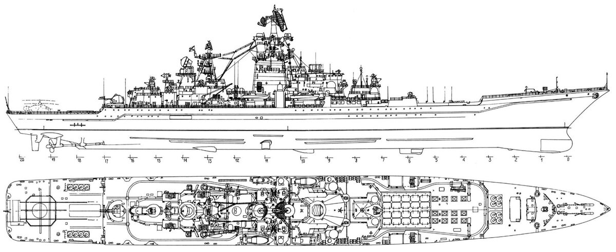 Схема военного корабля