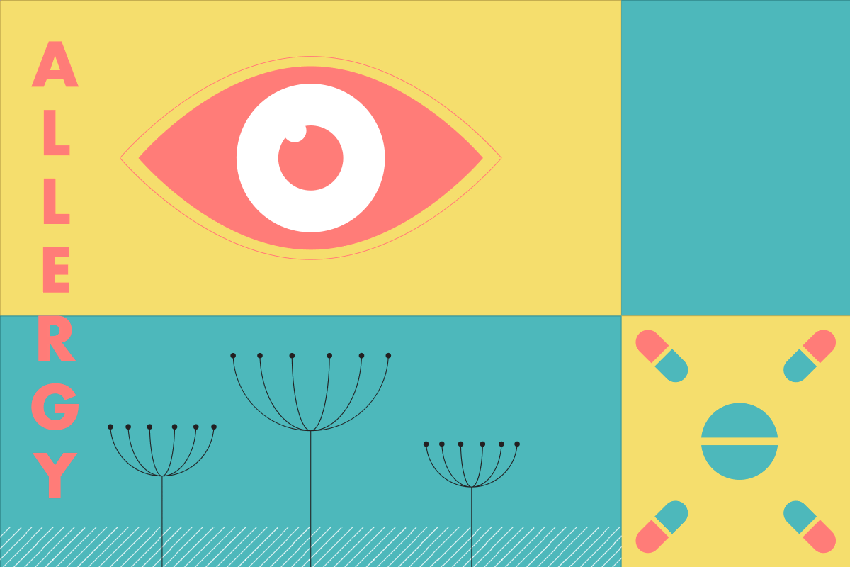 Покраснение глаз — частый признак сезонной аллергии.