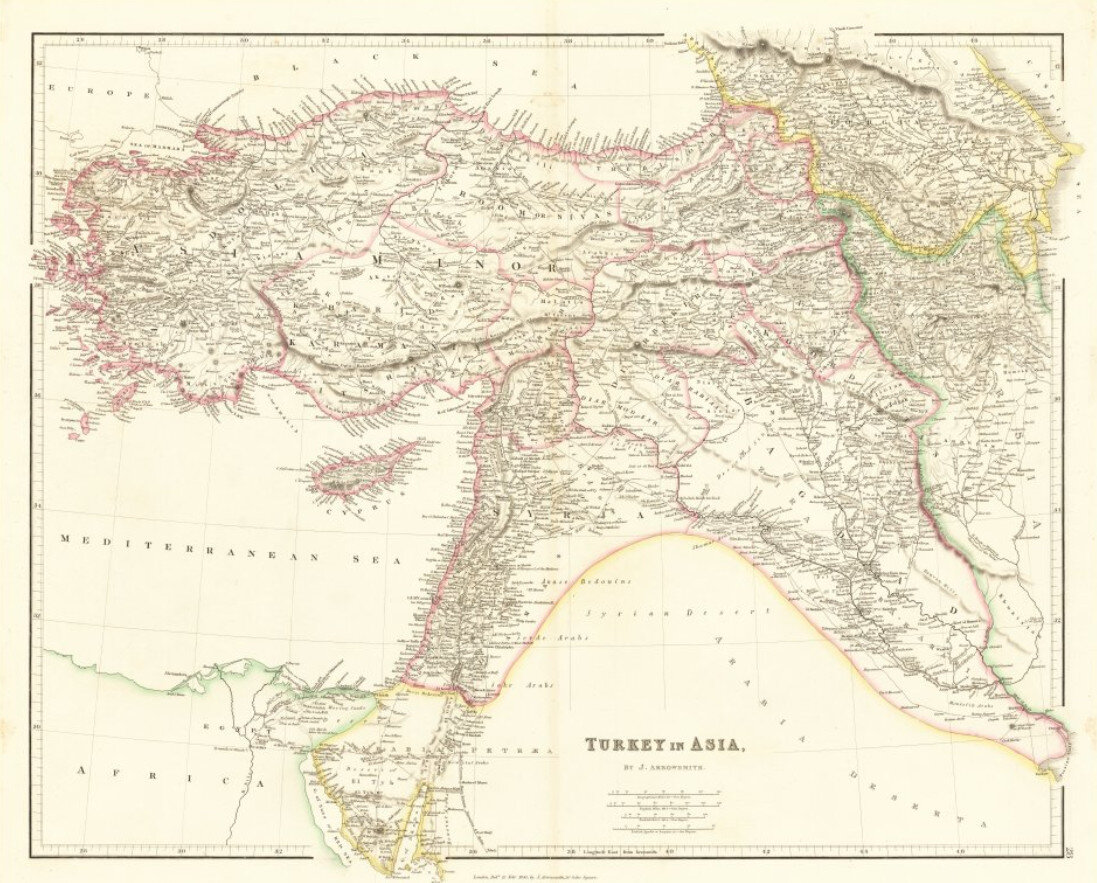 Карта турция в 1900 году