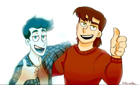 Изображение взято с сайта Pinterest, мультсериал — "Дух мой общаги", персонажи — Олег и Дима