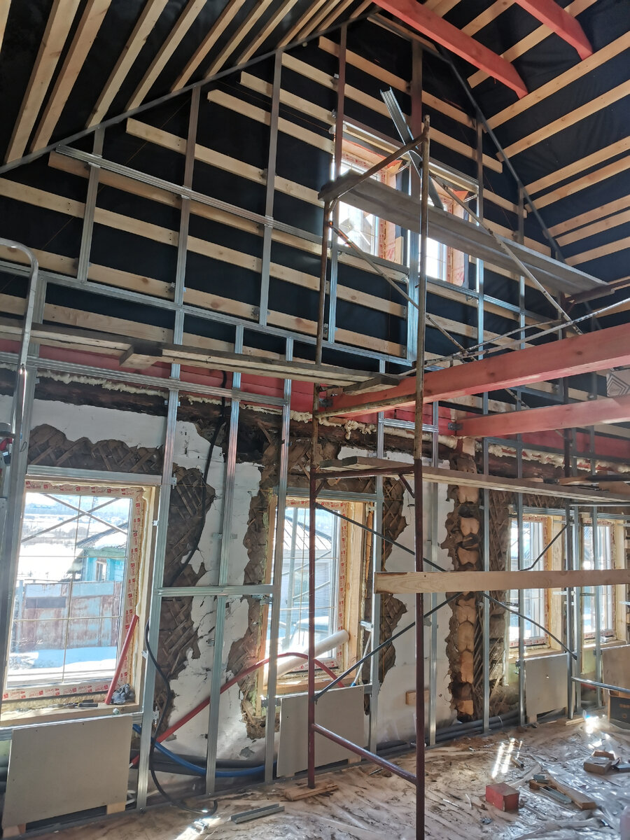 Процесс обшивки