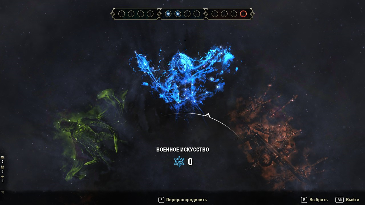 В 2021 году чемпионская система The elder scrouls online выглядит так.