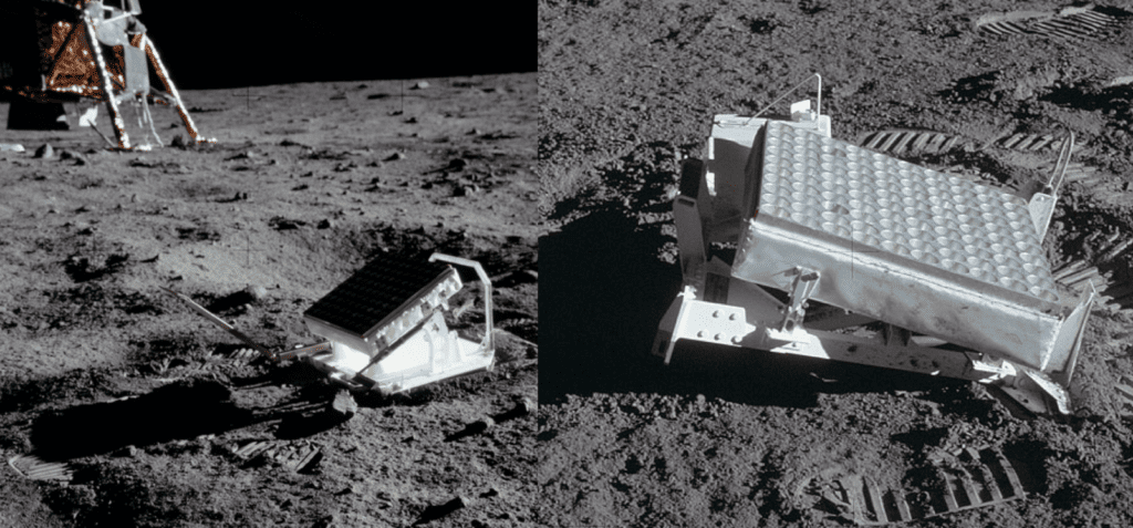 Одним из "железобетонных" доказательств высадки американцев на Луну являются оставленные ими там уголковые отражатели.