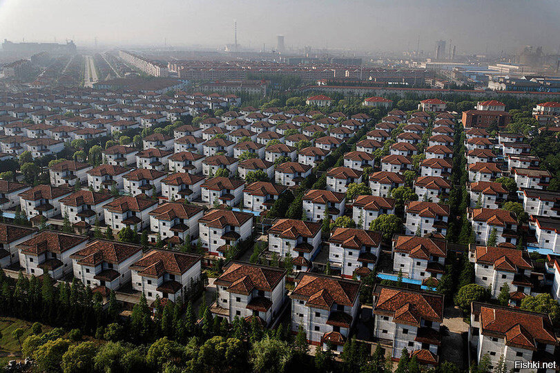 Вот так выглядит зажиточная китайская деревня