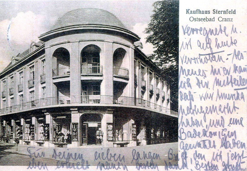 Источник: https://www.forum-kenig.ru/ 1920 - 1926 Cranz, Kaufhaus Sternfeld