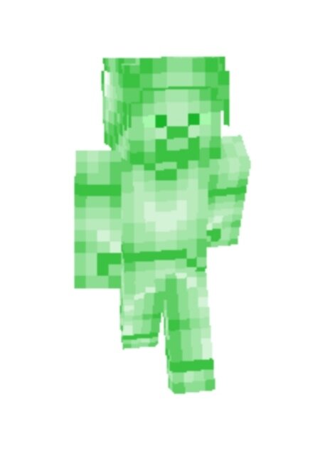 Вот он-зелёный или же изумрудный стив. 